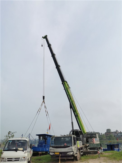 双辽市桥梁建设吊装案例